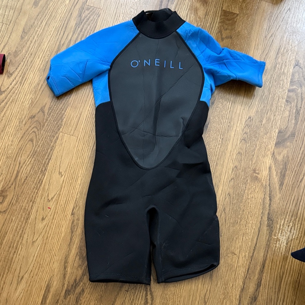 O'Neill Black and Blue Short Sleeve Wetsuit
